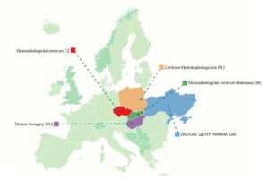 Ekotox Centers Map