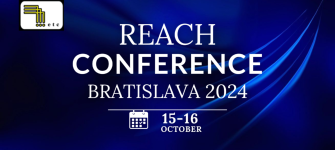 REACH Conference 2024 – October 15-16; to meet and discuss…