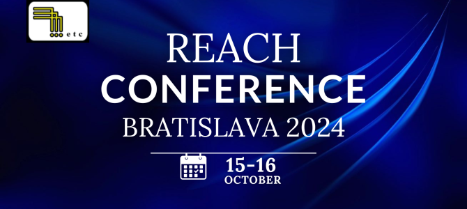 REACH Conference 2024 – October 15-16; to meet and discuss…
