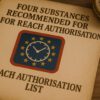 REACH authorisation - substances recommended
