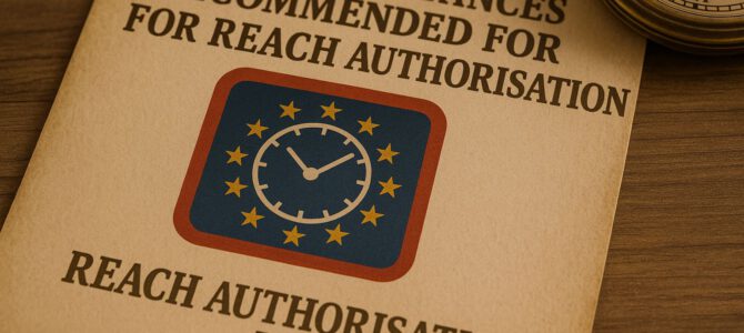 Four substances recommended for REACH authorisation Four substances recommended for REACH authorisation