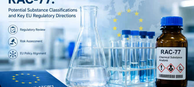 RAC-77: Potential Substance Classifications and Key EU Regulatory Directions